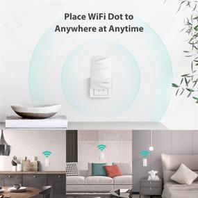 img 1 attached to 🔌 Meshforce M3 Dot Wall Plug WiFi Extender Compatible with Meshforce M1 & M3 Whole Home Mesh WiFi System – Exclusively for Use with Meshforce WiFi System