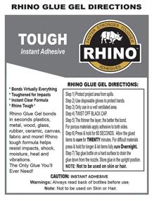 img 1 attached to Rhino Glue Gel: Ultra Strong Heavy Duty Adhesive - 40g Clear Formula