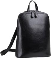🎒 brown leather daypack for women - stylish & functional logo