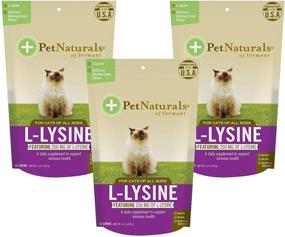 img 1 attached to 🐱 Pet Naturals of Vermont L-Lysine Cat Chews - 3 Packs, 60 Count Each