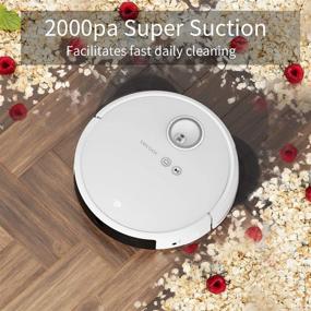img 2 attached to TECBOT S2 Robot Vacuum Cleaner: Advanced Visual Mapping, 2000Pa WiFi/App/Alexa, Self-Charging & Pet-Friendly - Ideal for Carpets & Hard Floors (150 Mins Run Time)