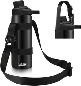 img 4 attached to 🧺 EasyAcc Water Bottle Handle Shoulder Strap with Carabiner - Universal Water Bottle Carrier Sling for Walking, Hiking, Camping, School - Suitable for 12oz to 64oz Bottles (Bottle Excluded)