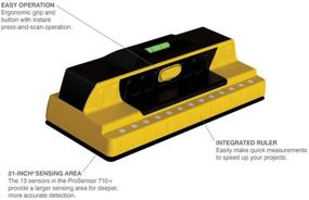 img 1 attached to Franklin Sensors FS710PROProSensor 710+: Advanced Stud Finder with Level & Ruler - Yellow