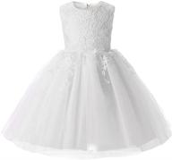 stunning mallimoda lace tulle flower princess 👗 wedding dress – perfect for toddler and baby girl logo
