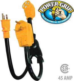 img 3 attached to Camco 21050 Тяжелая адаптерная вилка PowerGrip Maximizer 45 Ампер - Эффективно усиливает энергию автодома с комбинированными розетками 15 и 30 Ампер (55025)