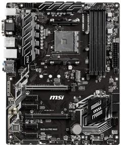 img 1 attached to 🔧 MSI B450-A Pro Max ATX Motherboard for AMD Ryzen 2nd and 3rd Gen with M.2, USB 3.0, DDR4, D-Sub, DVI, HDMI, and Crossfire support