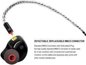 img 1 attached to Famedy Dual Driver Wired In-Ear Monitors Earbuds with MMCX Detachable Cables – Carbon Fiber, Noise-Isolating Comfort Earphones for Musicians, Sports Headphones