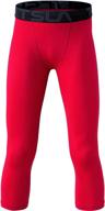 👖 tsla boys youth upf 50+ compression pants baselayer, cool dry running tights, 4-way stretch workout leggings - 1 or 2 pack логотип