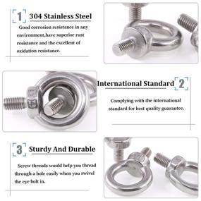 img 1 attached to 🔩 Stainless Machinery Shoulder Lifting Fasteners by Glarks