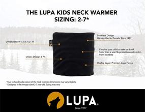 img 3 attached to Lupa Canadian Made Fleece Warmer Gaiter: Must-Have Girls' Accessory for Cold Weather