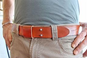 img 2 attached to Handmade Leather Belt Length Tongue Women's Accessories
