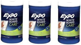 img 1 attached to 🧼 Efficient Expo Marker Board Towlettes Wipes: 3-Pack of 50 for Seamless Cleaning