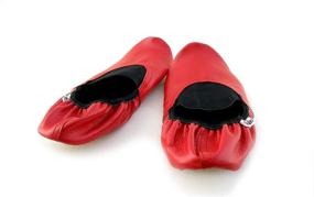 img 1 attached to 🩰 Girls' Natural Leather Ballet Dance Shoes in Athletic style