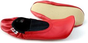 img 2 attached to 🩰 Girls' Natural Leather Ballet Dance Shoes in Athletic style