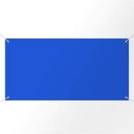 large banners and signs blank banner polyester oxford cloth banner with hanging rope for indoor wall outdoor easy hang signs diy banner signs for business office and activities (blue logo