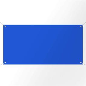 img 4 attached to Large Banners And Signs Blank Banner Polyester Oxford Cloth Banner With Hanging Rope For Indoor Wall Outdoor Easy Hang Signs DIY Banner Signs For Business Office And Activities (Blue
