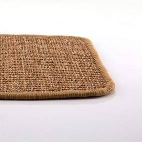 img 2 attached to 🐱 AIEX Cat Scratcher Mat - Natural Sisal Cat Scratching Pad, Non-Slip Rug for Cat Claws, Scratching & Sleeping (14.57x11.03 Inch)