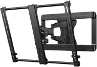 📺 sanus premium full motion tv wall mount bracket vmf620-b1: tilt, swivel & post install centering for 37"-50" tvs logo