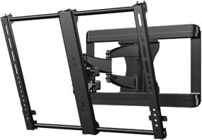 img 4 attached to 📺 Sanus Premium Full Motion TV Wall Mount Bracket Vmf620-B1: Tilt, Swivel & Post Install Centering for 37"-50" TVs