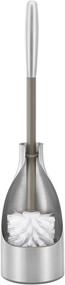 img 4 attached to Polder Sleek Stainless Steel Toilet Brush and Caddy: Stylish Hygiene Solution