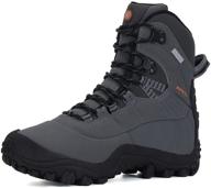 👣 xpeti men's thermator waterproof mid-rise hiking boots with insulation for outdoor trekking логотип