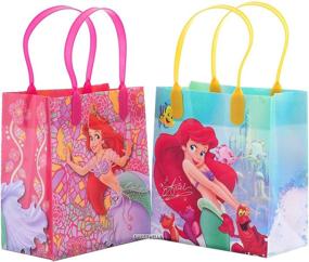 img 2 attached to 🧜 Disney Princess Little Mermaid Ariel Ocean Beauty Party Favor Goodie Bags - 12 Reusable Small Gift Bags