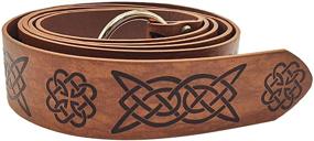 img 2 attached to Optimized Leather Accessories for Men's Belts in the Medieval Renaissance Style