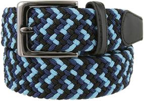 img 4 attached to 🏼 Flexible Grey Braided Leather Elastic for Comfortable Fit