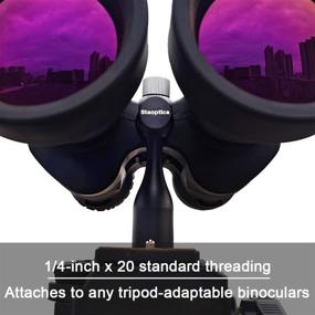 img 1 attached to 🔌 Staoptics Binocular Tripod Adapter: Quick Release, Universal Mount for Various Models