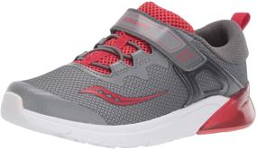 img 4 attached to 👟 Saucony Flash Sneaker - Athletic Girls' Shoes in Black and Green