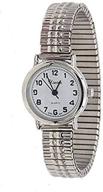 ⌚ xanadu classic dainty case stainless steel stretch band watch for women logo