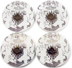 img 4 attached to Marauders Ceramic Coaster Set: Add a Touch of Potter Magic to Your Tabletop