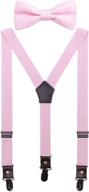 👔 adjustable black teenage suspenders - essential accessories for boys logo