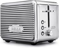 bella linea collection 2-slice toaster: extra wide slot & custom settings in polished stainless steel логотип