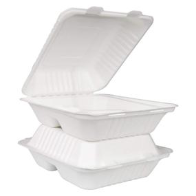 img 2 attached to Bekith Containers 3 Compartment Compostable Disposable