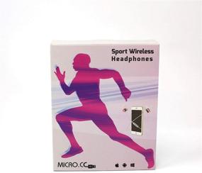 img 1 attached to Наушники Micro.cc Bluetooth 4.1 для спорта - легкие, шумоподавляющие вкладыши с магнитным дизайном и встроенным микрофоном - идеальны для тренировок, бега и не только.