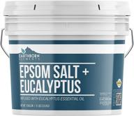 эвкалиптовая соль эпсом с добавлением эвкалипта - 1 галлон: натуральный деконгестант, ароматерапия для ног, усиленная эвкалиптовым эфирным маслом логотип