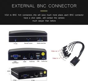 img 2 attached to 🎥 Eversecu 4 Channel Mini CCTV Video Recorder - Hybrid DVR/NVR for 1080P AHD/HD-TVI/HD-CVI/CVBS and IP Cameras - E-Sata HDD/SD Card Support for Recording - Remote View App and PC Software Included