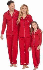 img 2 attached to Discover Cozy and Stylish Ekouaer Sleepwear Matching Outfits Loungewear for Ultimate Comfort