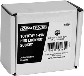 img 1 attached to 🔧 OEMTOOLS 25969 Toyota 4-Pin Hub Locknut Socket, 1/2 Drive - Remove &amp; Install Locknuts Safely, Durable Design - Mechanic-Quality Tool