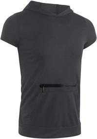 img 1 attached to 👕 IWoo Running Shirts: Enhance Your Workout with Sleeve Technology