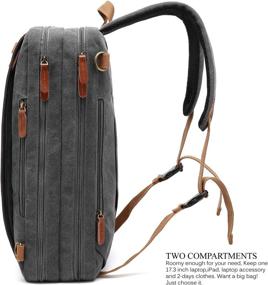 img 1 attached to CoolBELL Convertible Messenger Briefcase: The Ultimate Multi-Functional Backpacks for Every Occasion