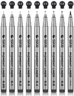 🖋️ dainayw black micro-pen fineliner ink pens: premium fine point liner pen set ideal for artists, illustration, office documents, scrapbooking, technical drawing - waterproof archival ink logo