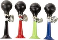 🚲 juvale bugle horns for bikes - 4-pack metal bike horns with squeeze bulb - kids bike accessory in assorted colors logo