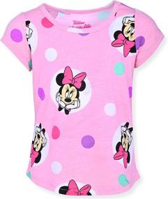 img 1 attached to 👚 Набор из 4 футболок на короткий рукав Disney Minnie Mouse для девочек - стильный модный набор для детей