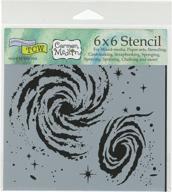 the crafters workshop 'galaxy' stencil - transparent, 6x6 inch for stunning artwork logo
