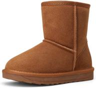 👞 stylish and warm: vepose winter leather classic booties boys' shoes - perfect boots for cold seasons logo