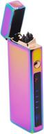 🔥 purple usb rechargeable dual arc x plasma lighter - custom personalized cool gift for camping and valentine's day logo