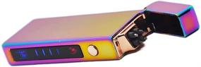 img 1 attached to 🔥 Purple USB Rechargeable Dual Arc X Plasma Lighter - Custom Personalized Cool Gift for Camping and Valentine's Day