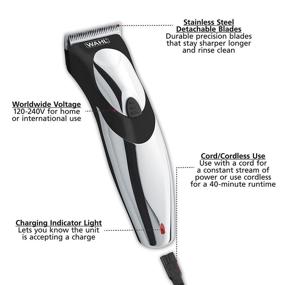 img 3 attached to 💇 Wahl Clipper Corp Haircut and Beard Trimmer Kit: Corded/Cordless with Exceptional Ergonomics - A Must-Have Grooming Tool!